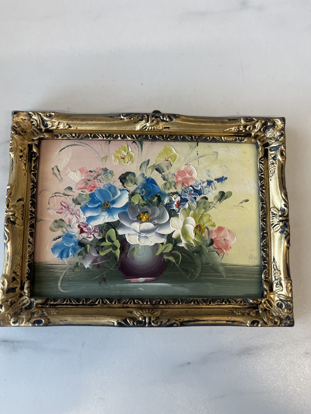 Original oil on board gold frame