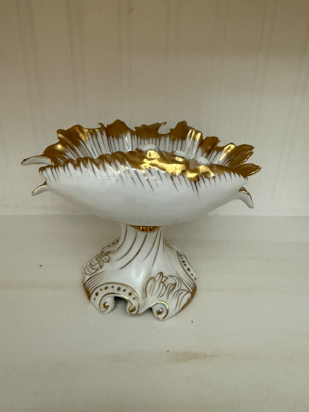 Vintage Porcelain Italian Tazza Pedestal Dish