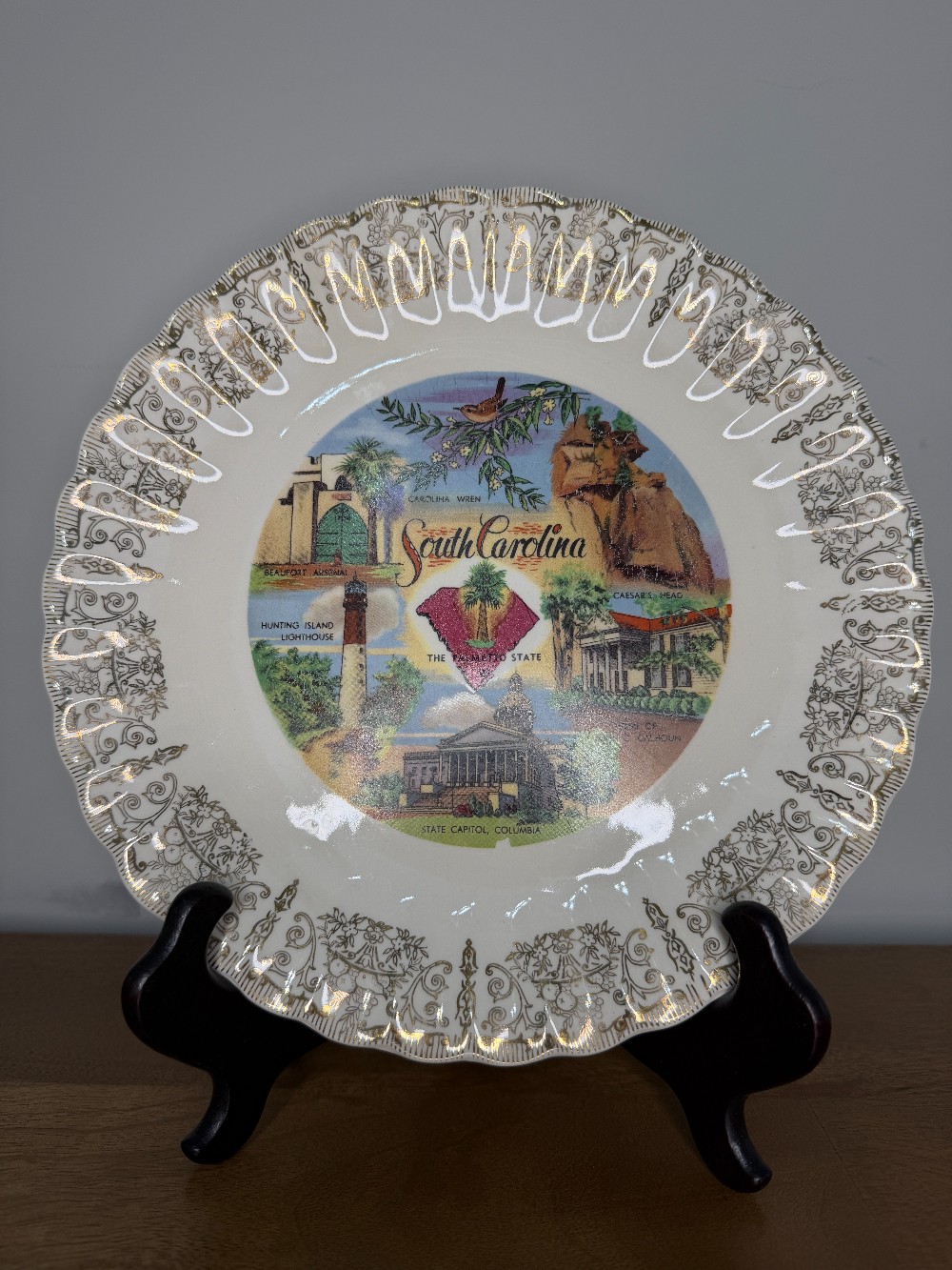 South Carolina Souvenir Plate