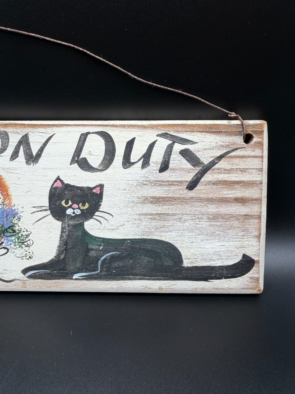 Attack Cats on Duty Sign-Vintage