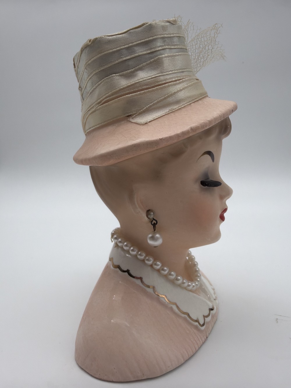 Vintage INARCO Lady Head Vase 1963