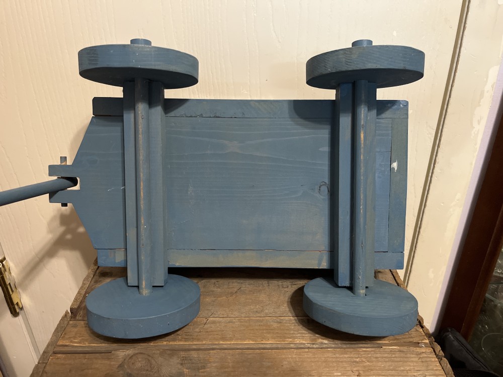 Vtg handmade I Love Country Wagon