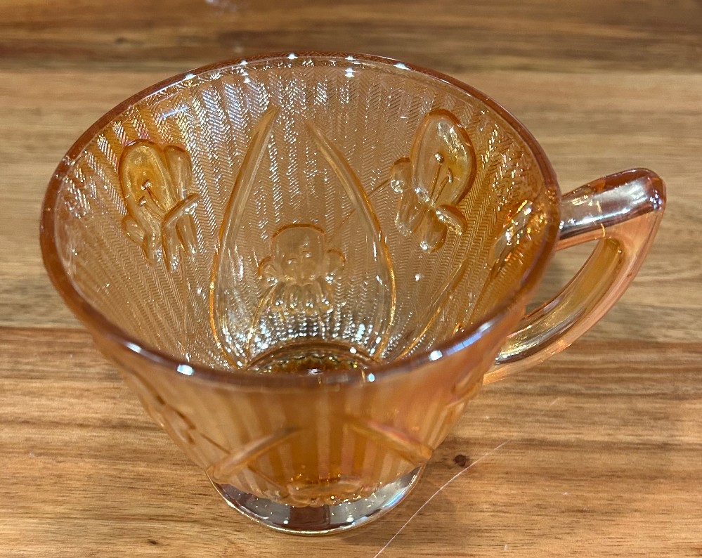 VTG Jeannette Marigold Carnival Glass 