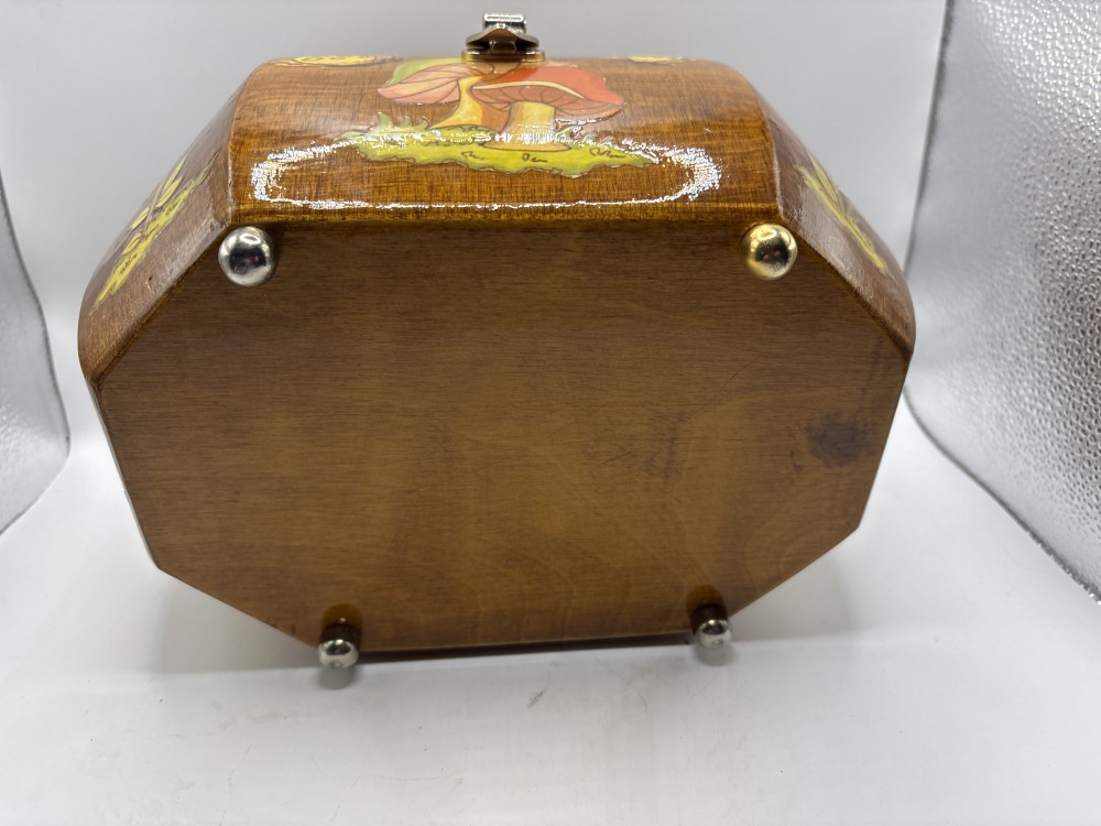 Wood Mushroom MCM Octagon Purse/Handbag