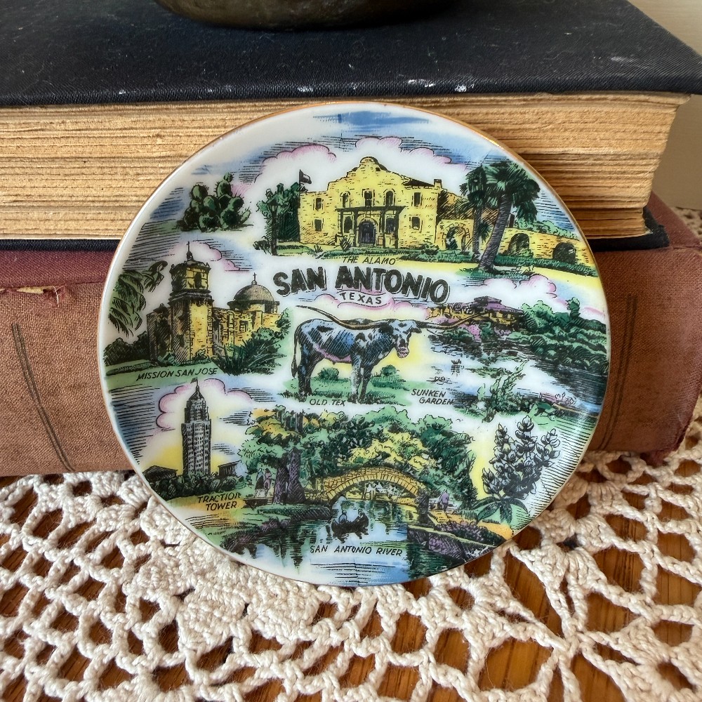 San Antonio Texas Souvenir Mini Plate