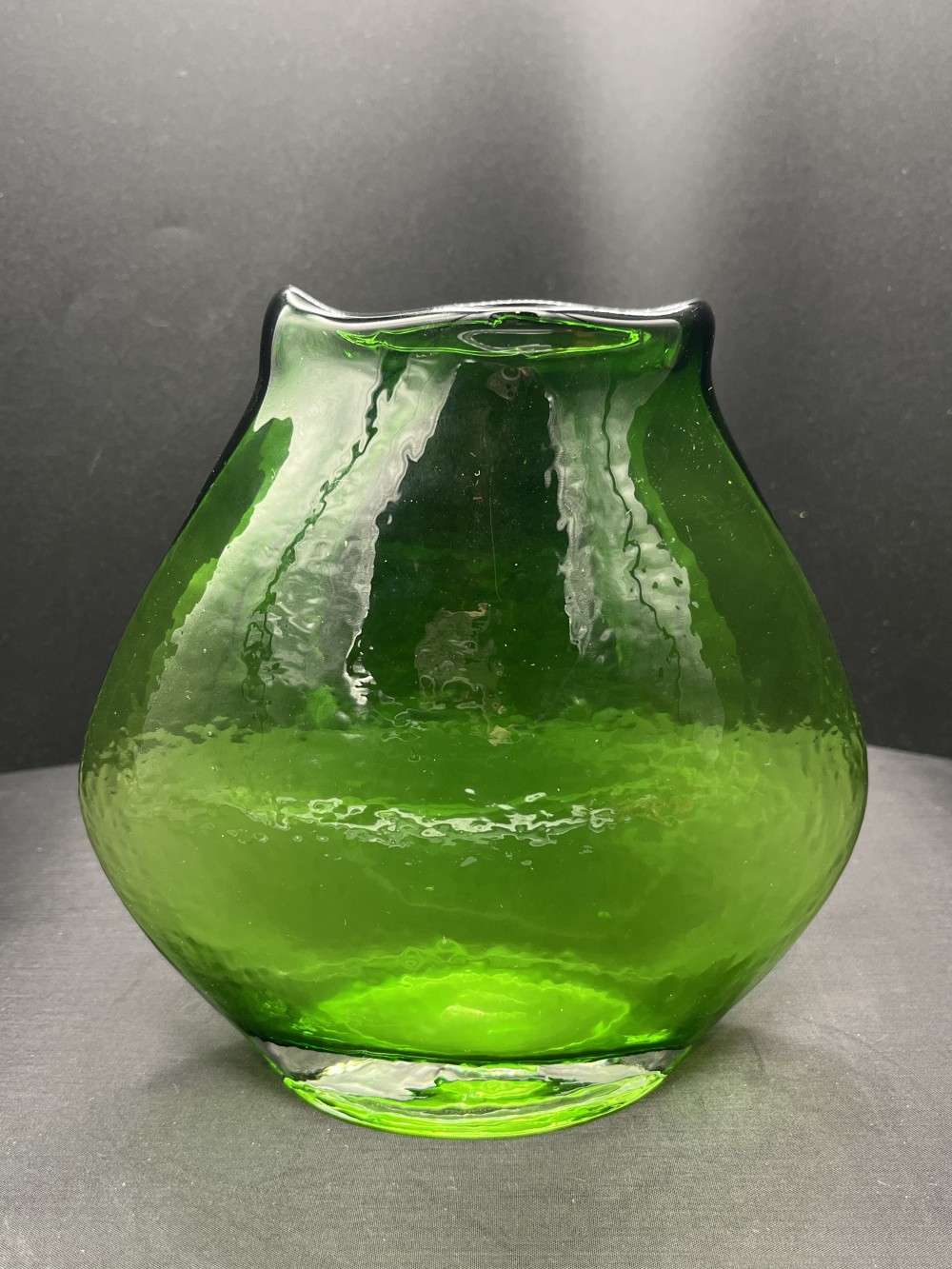 MCM Emerald Green Pillow Vase 7”