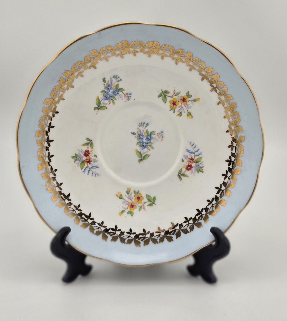 VTG 1950s Grosvenor Jackson Gosling Fine Bone Teacup Saucer