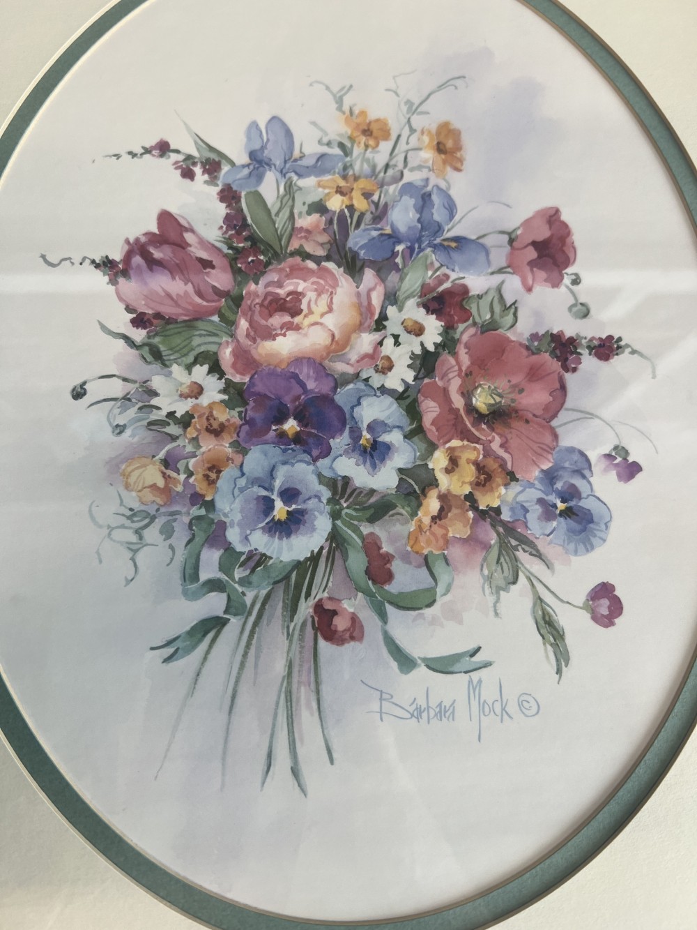 Framed Floral Watercolor Print by Robert Mock