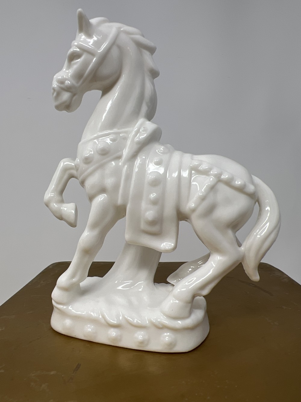 Vtg White Ceramic Horse