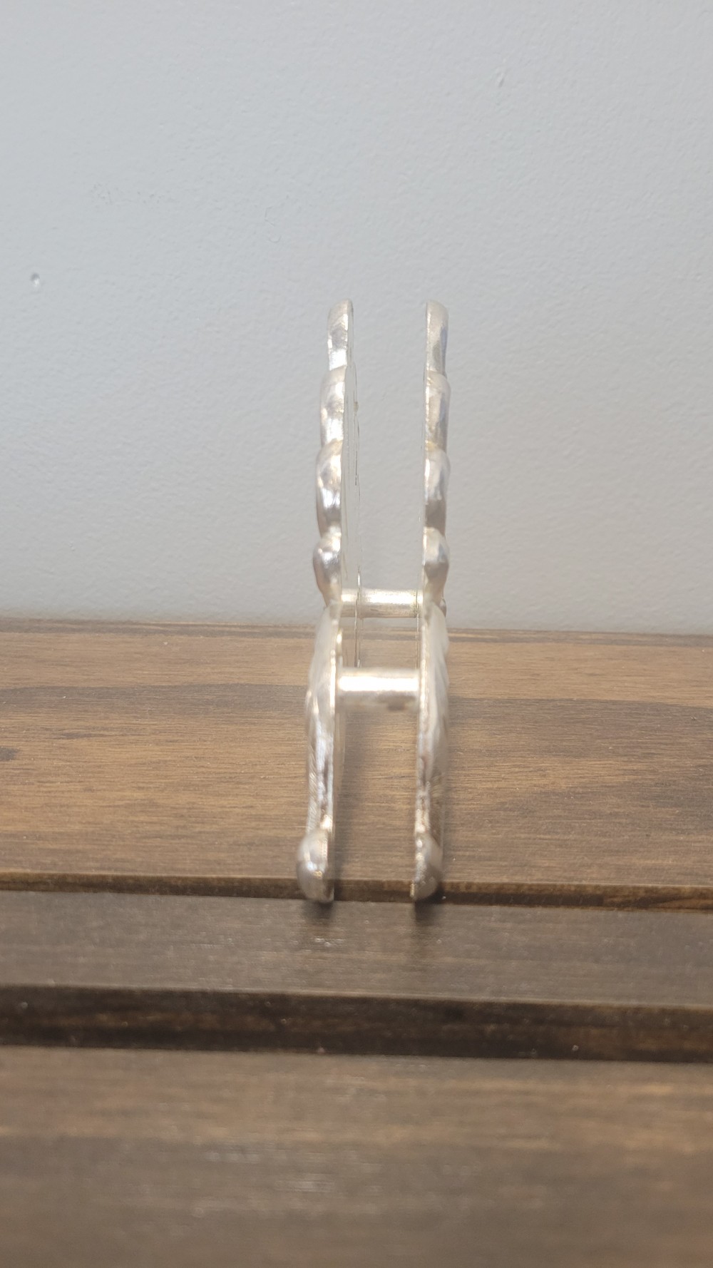 Silverplate Buffet Napkin Caddy & Ornate Knife Rest