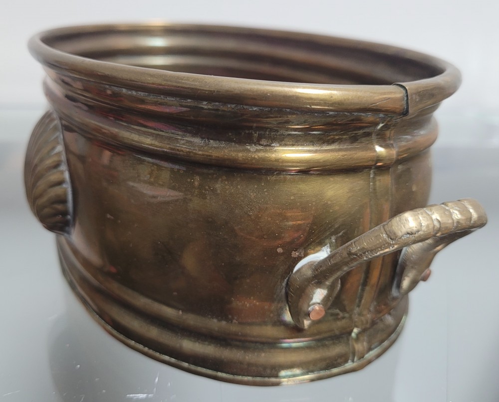 VTG Solid brass oval planter