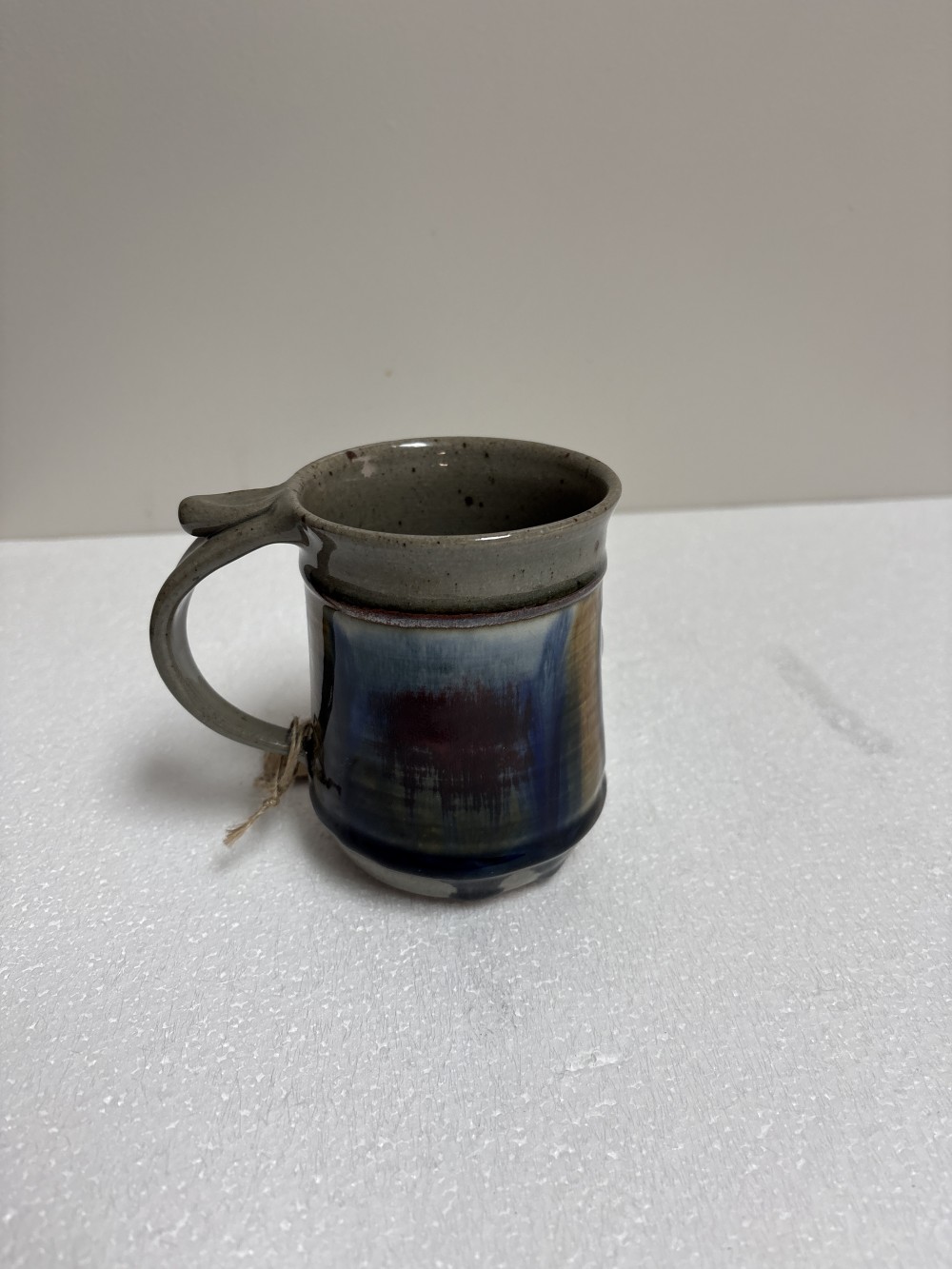 Signed Jewel Color Studio Pottery Mug
