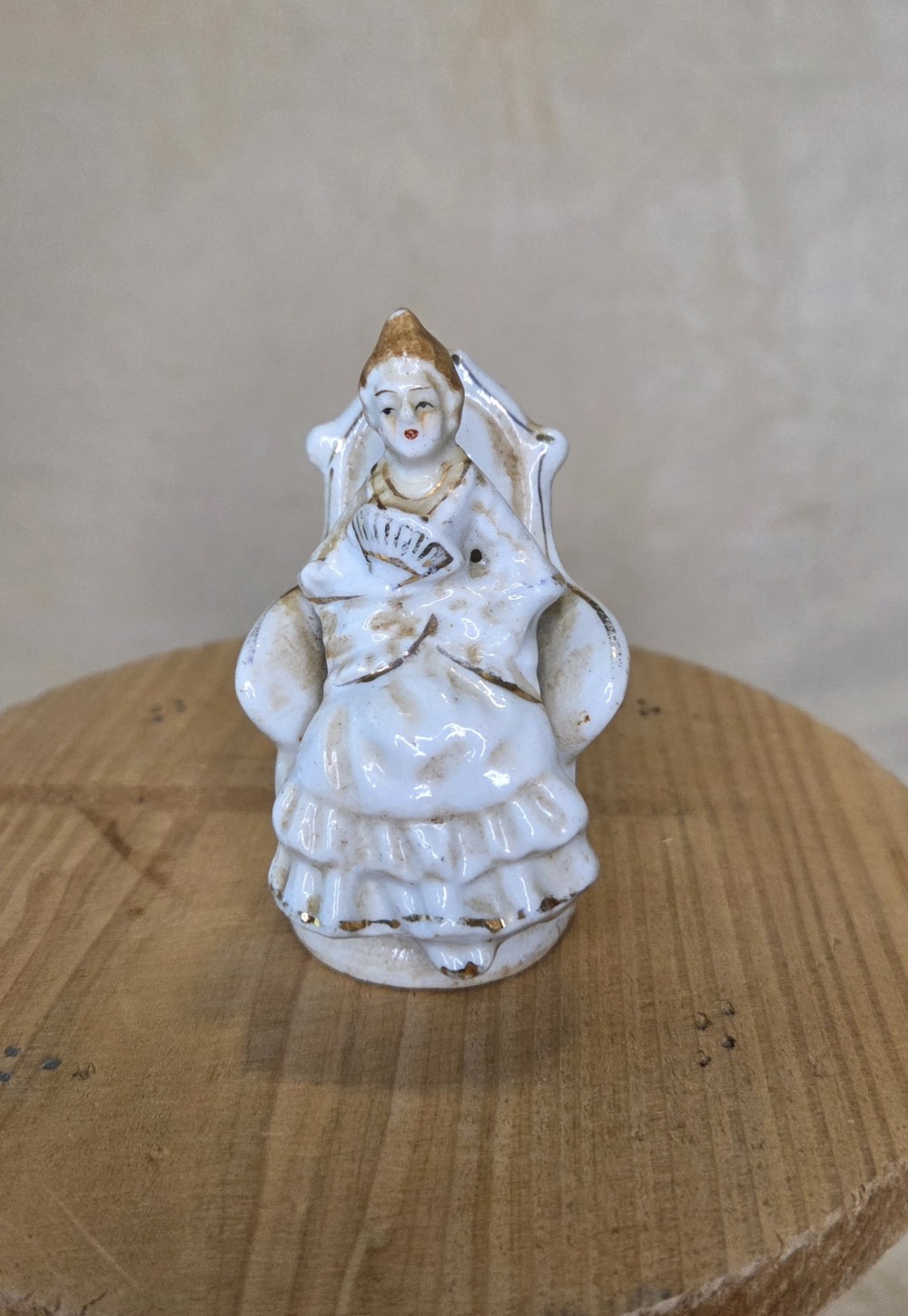 Set of 2 Occupied Japan Victorian Miniature Figurines