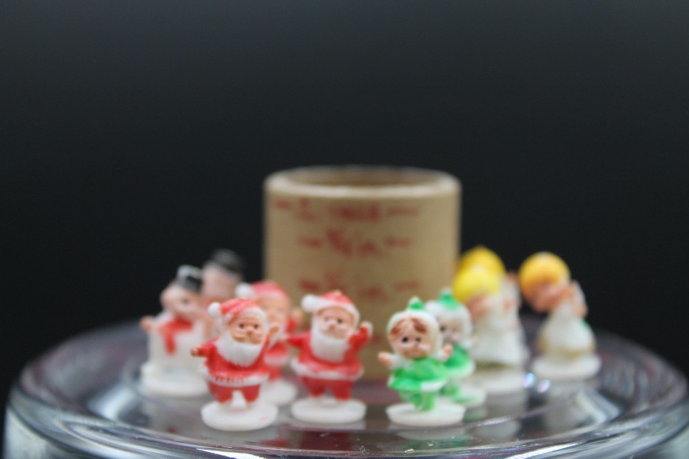 Vtg 1980s s/10 Christmas mico-minis