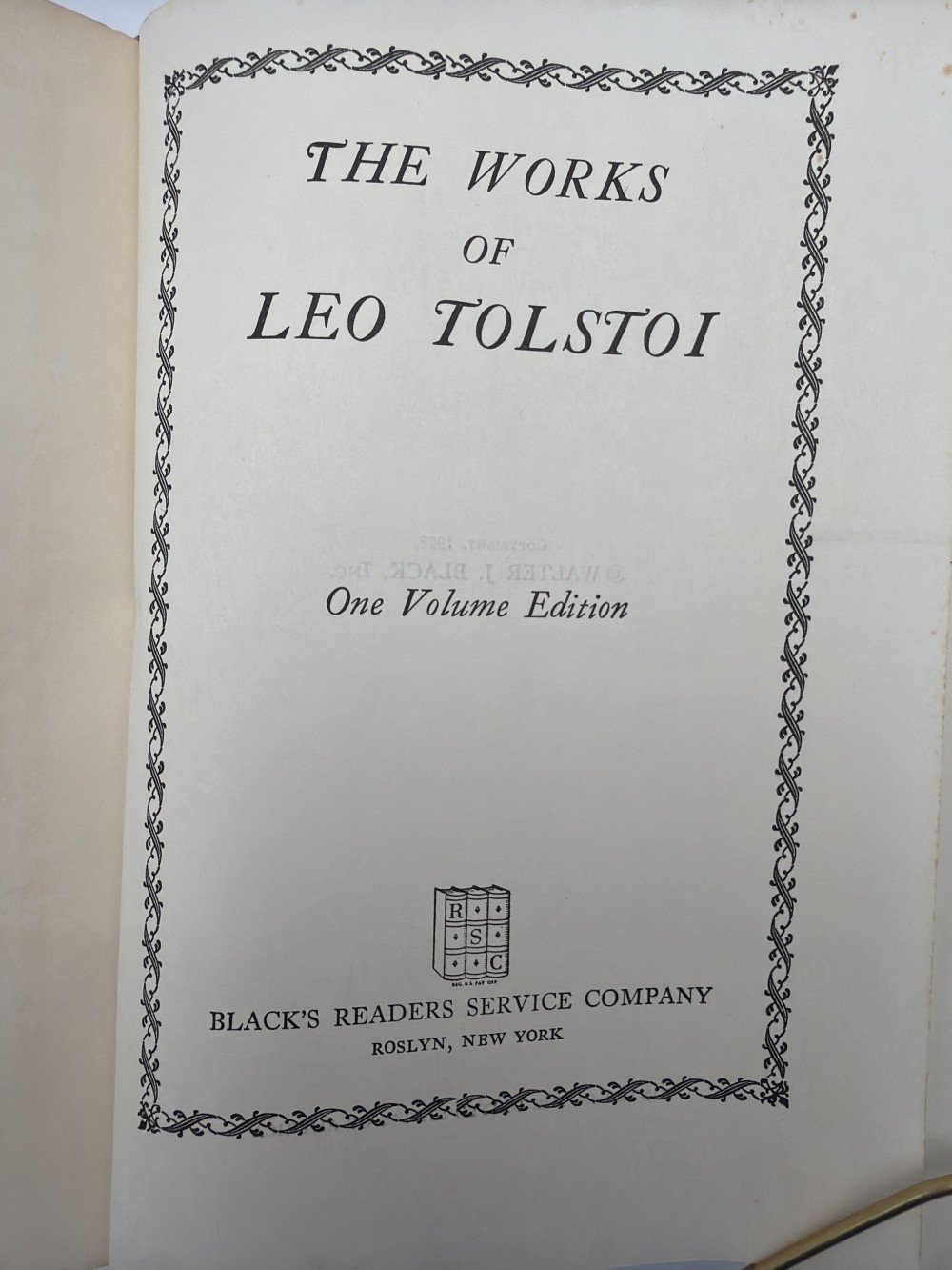 1928 The Works of Leo Tolstoi