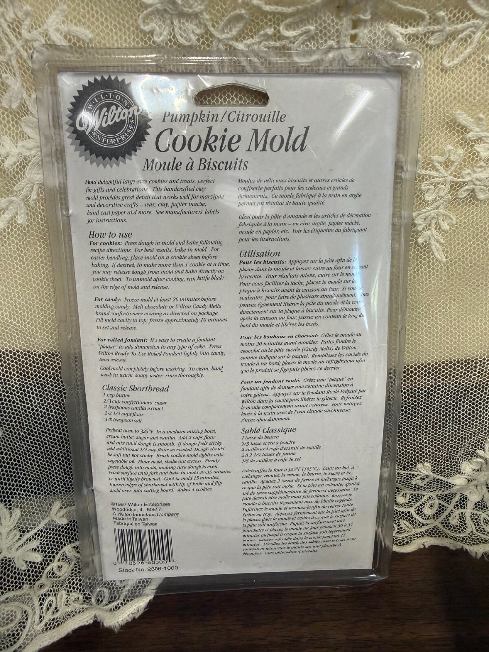 Wilton Pumpkin Cookie Mold New in Package