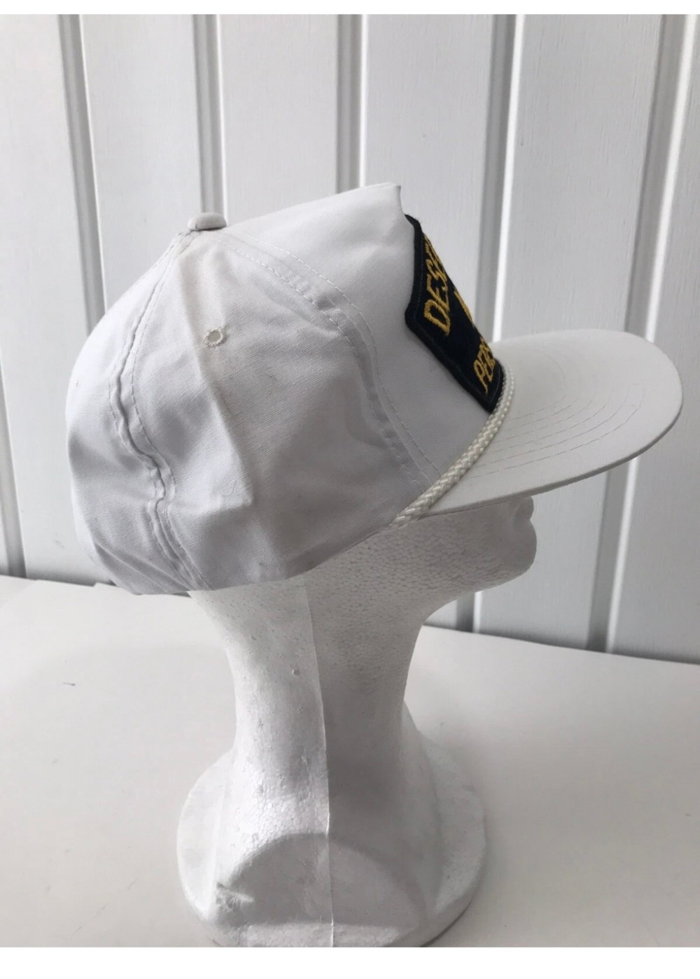 Hat Desert Storm Navy Persian Gulf Vintage Snapback Rope Cap Made in Korea