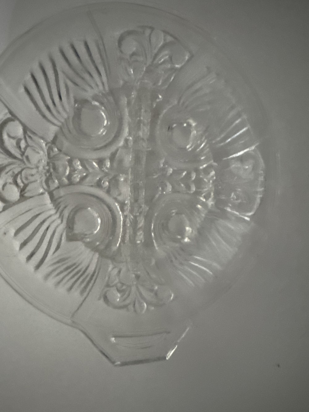 INDIANA GLASS DIVIDED SERVING DISH