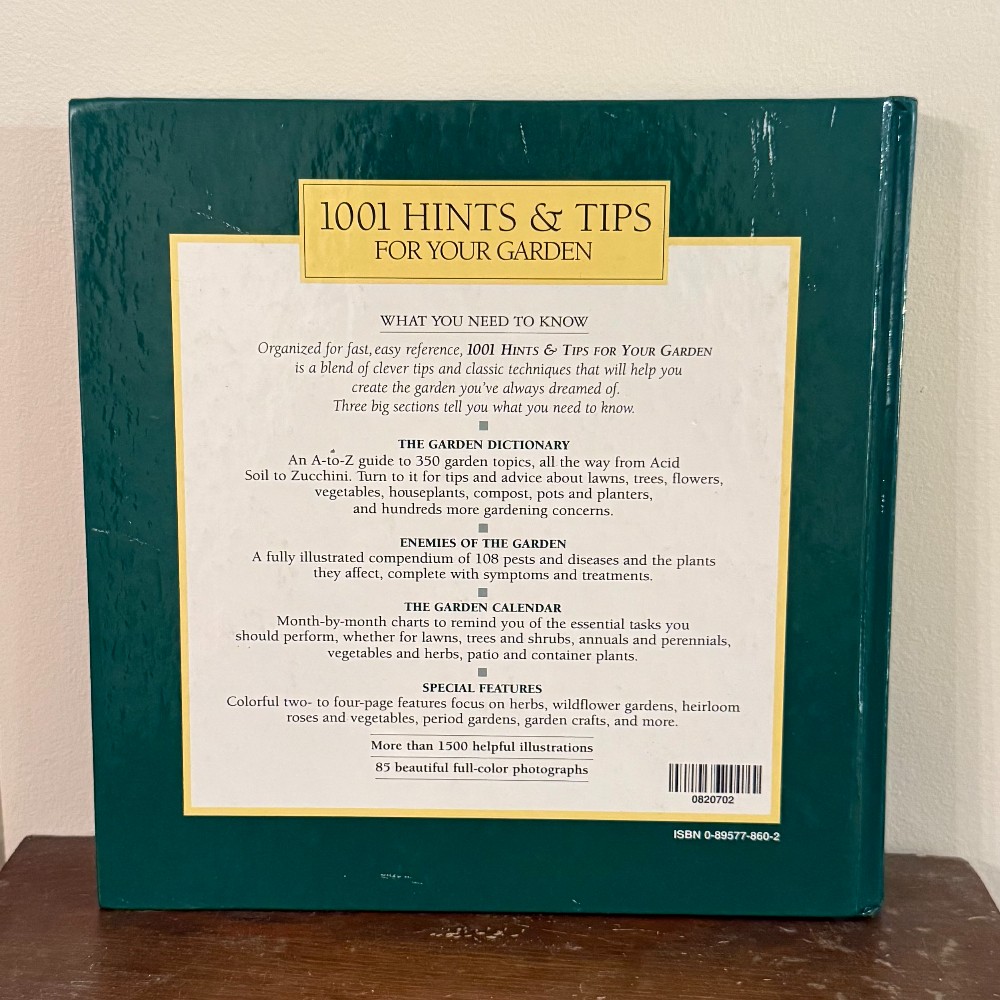 Reader's Digest 1001 Hints and Tips for Your Garden 1996, Green