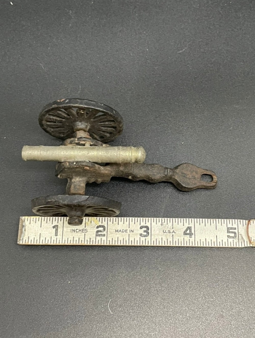 Cannon Miniature Cast Iron & Brass Decorative Civil War Style Field Cannon 4.75