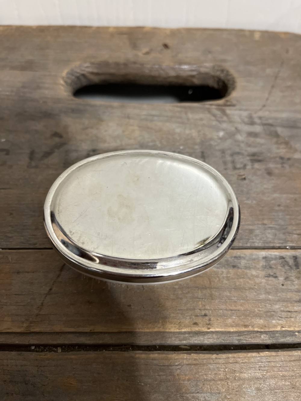Vtg Silver-plated Baby Brush