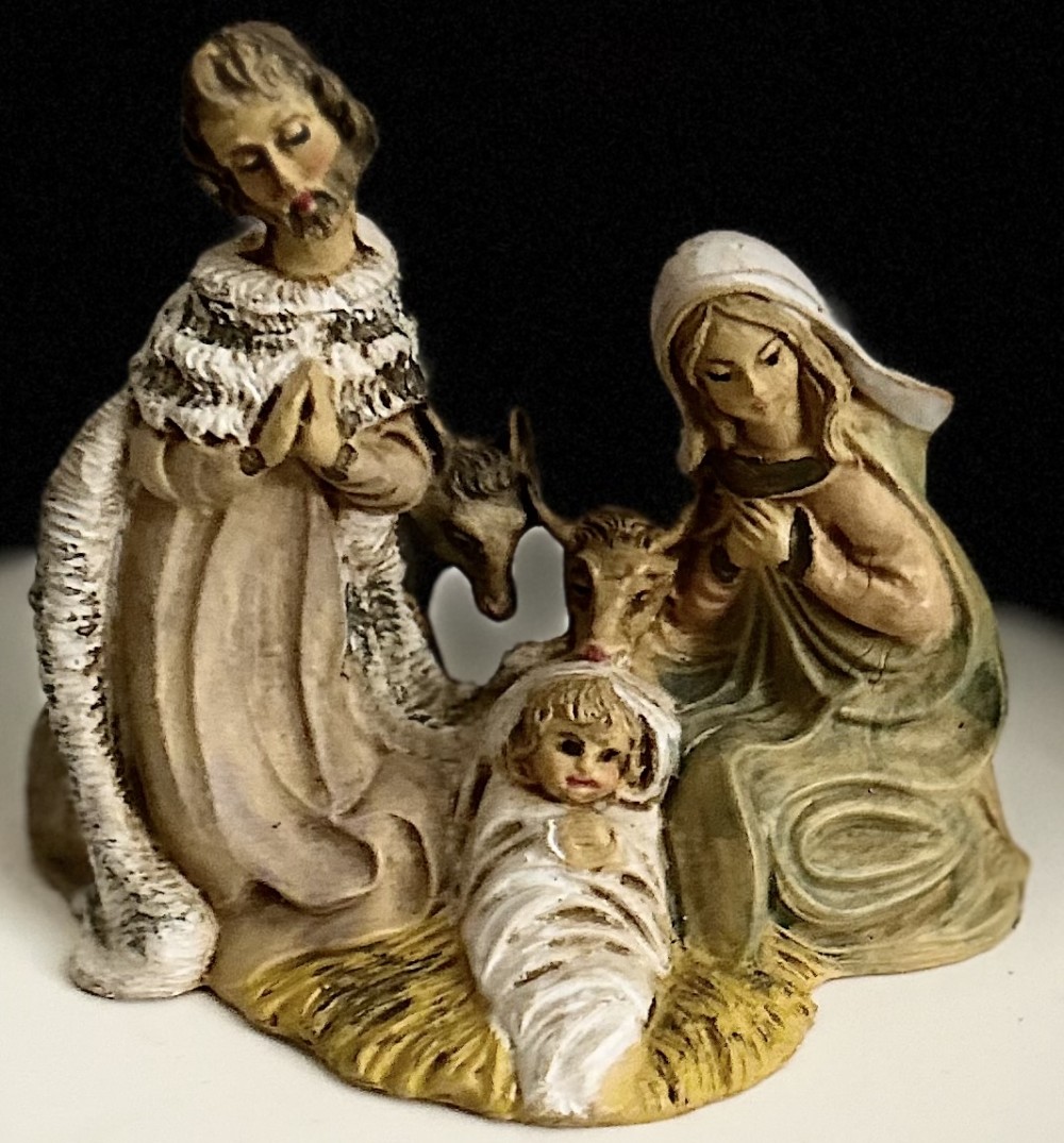 Handcrafted Rustic Wooden Nativity Creche | Holiday Christmas Manger Tabletop Display | Cozy Farmhouse Centerpiece