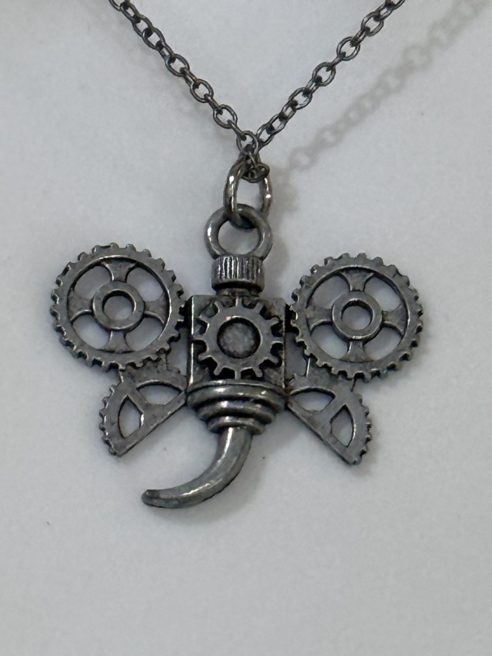Pendant Necklace - Steampunk Insect in Pewter, Fly