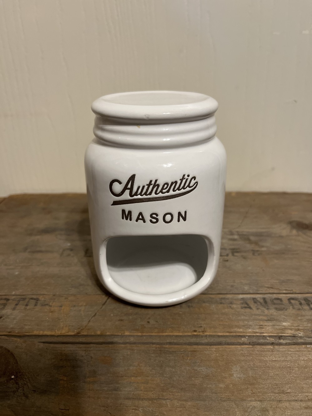 Ceramic mason jar scrubby holder