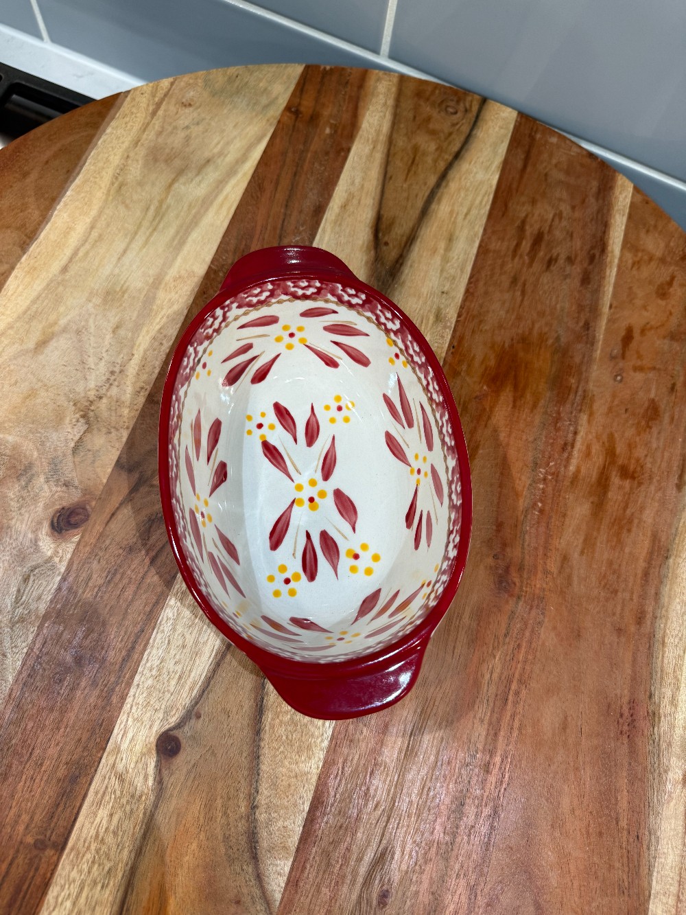 4 pc. Temptaitions Red Old World Casserole Set