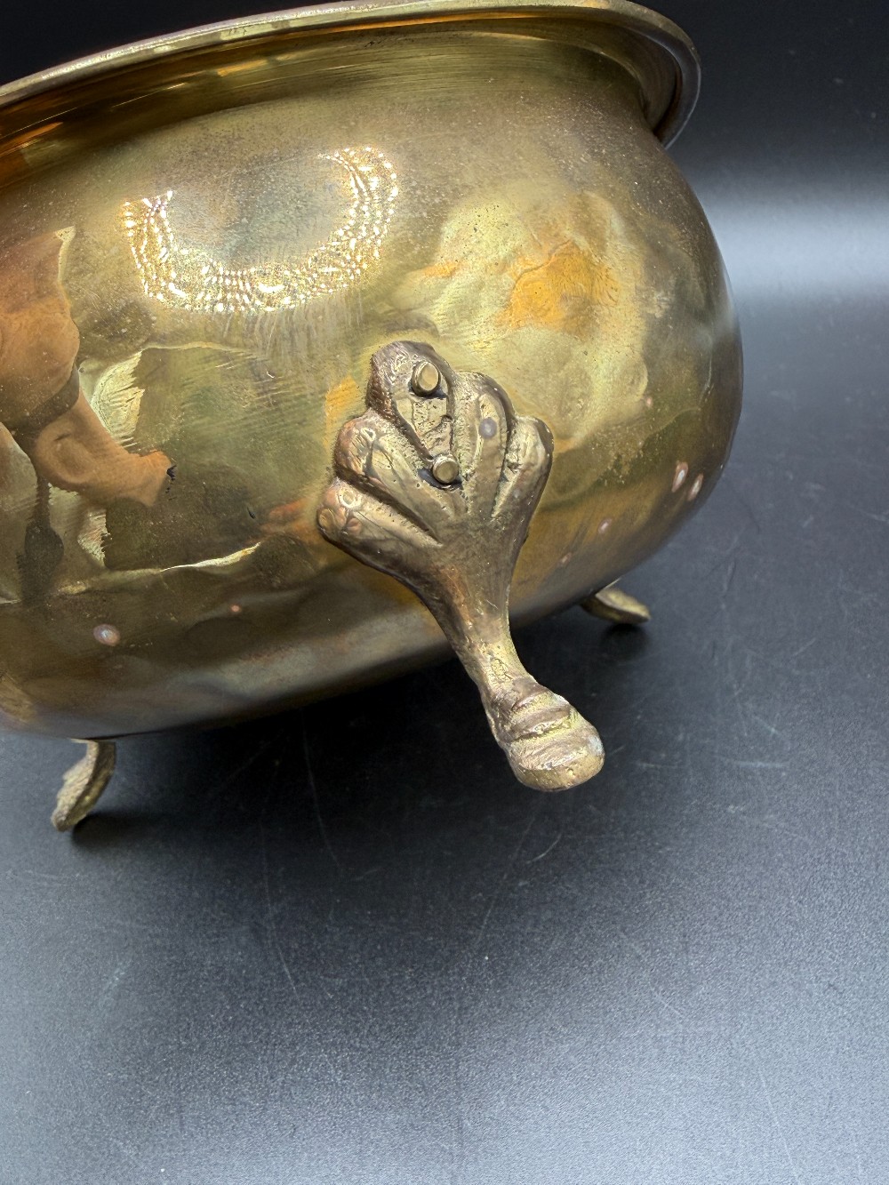 Brass Planter Cauldron Style