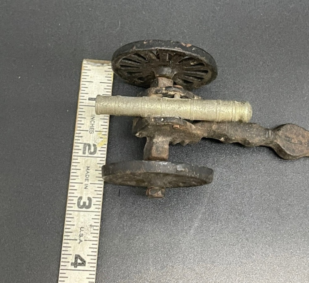 Cannon Miniature Cast Iron & Brass Decorative Civil War Style Field Cannon 4.75