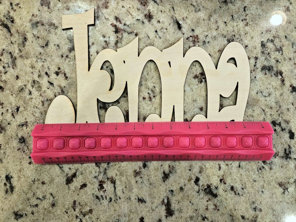 11.5 in Wide Laser Cut Unfinished Wood Name - Jenna