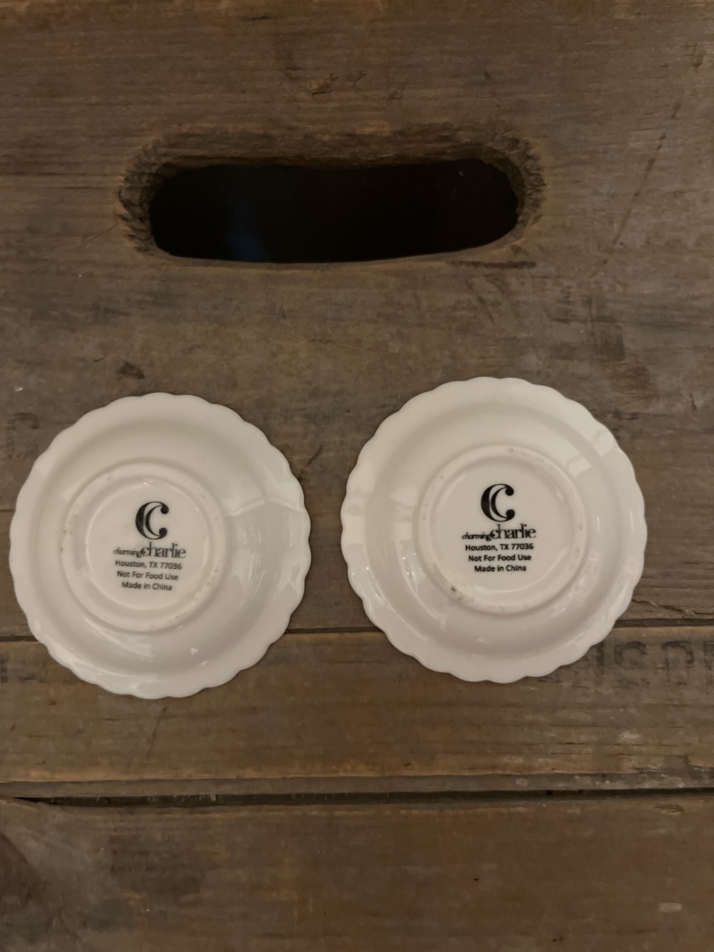 Mr & Mrs trinket dishes - set of 2