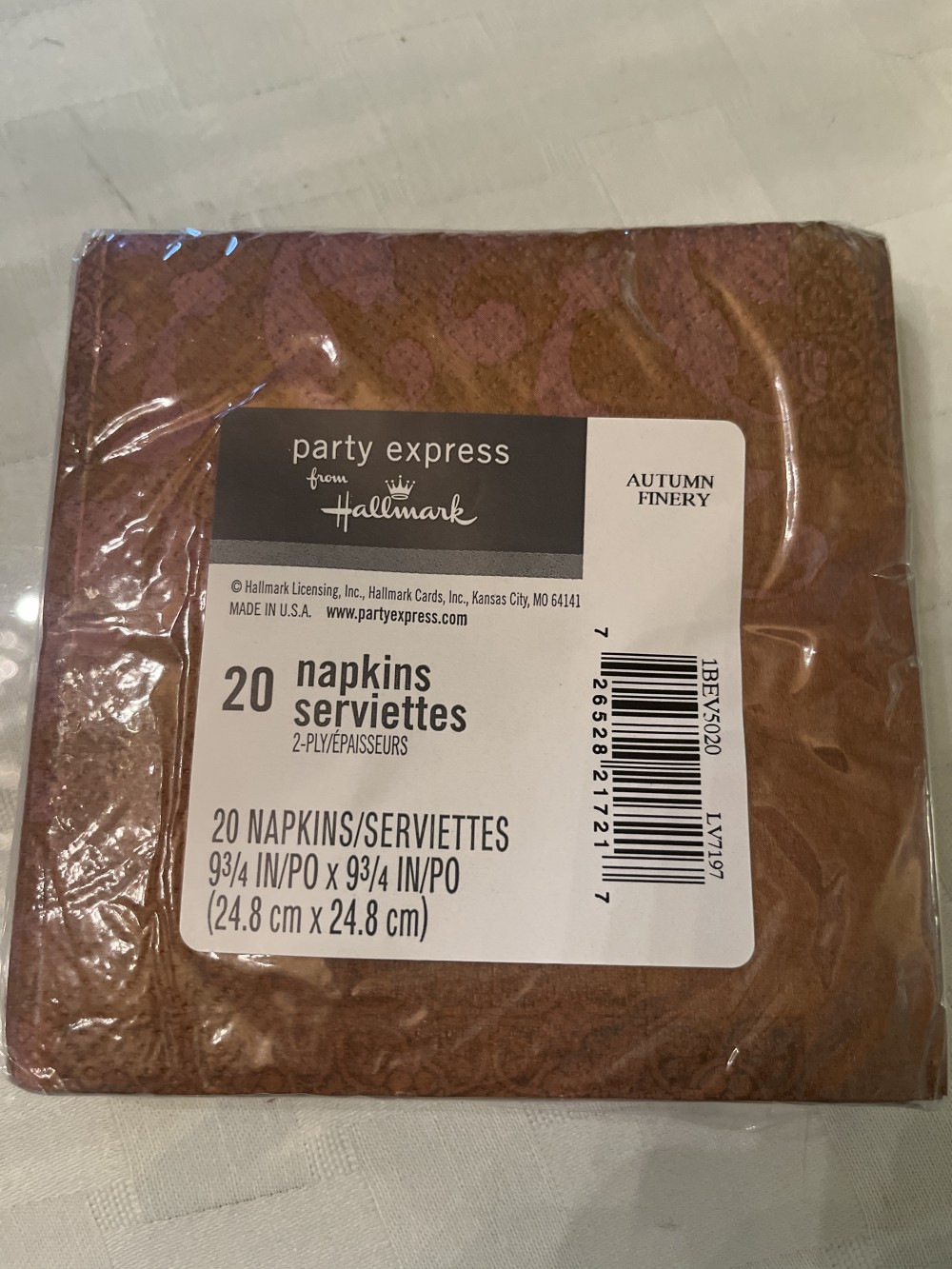 Hallmark  Autumn Finery party napkins