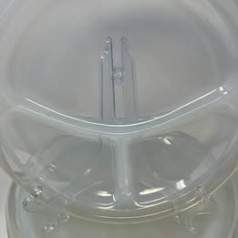 Vintage Fry Opalescent Divided Grill Plate