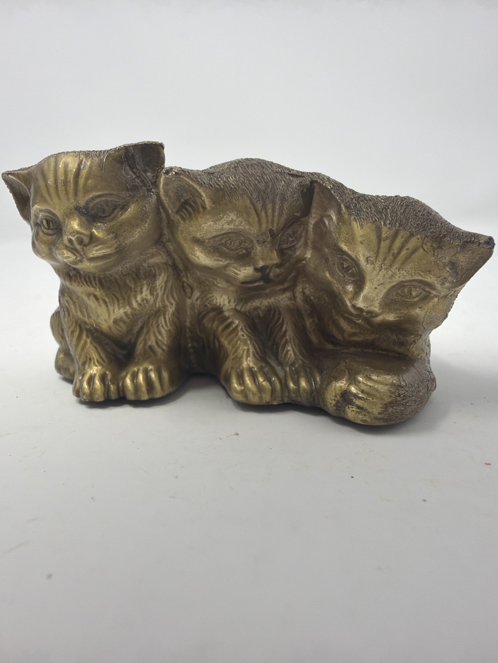 Vintage Brass Kittens
