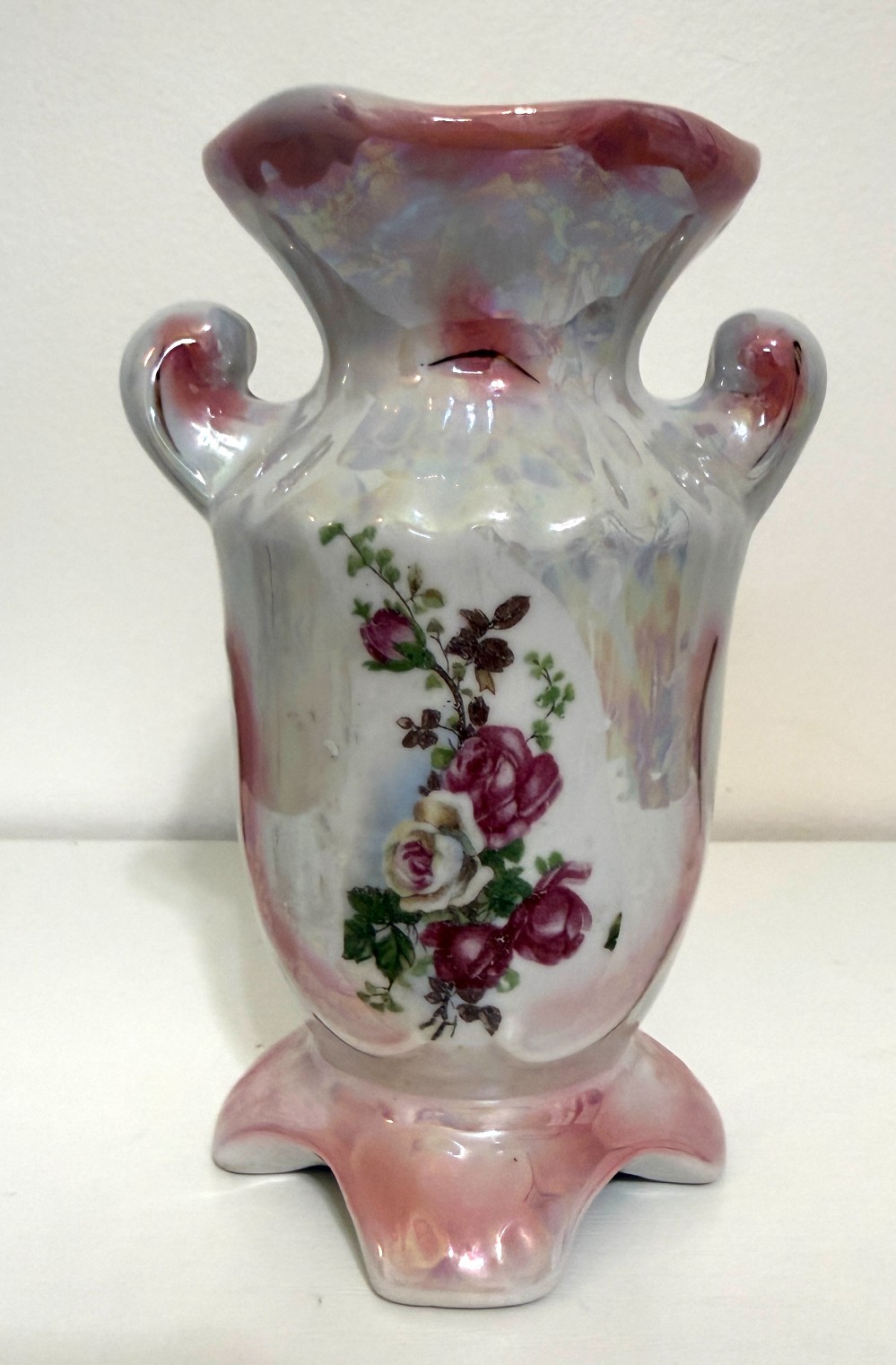 Iridescent Rose Vase
