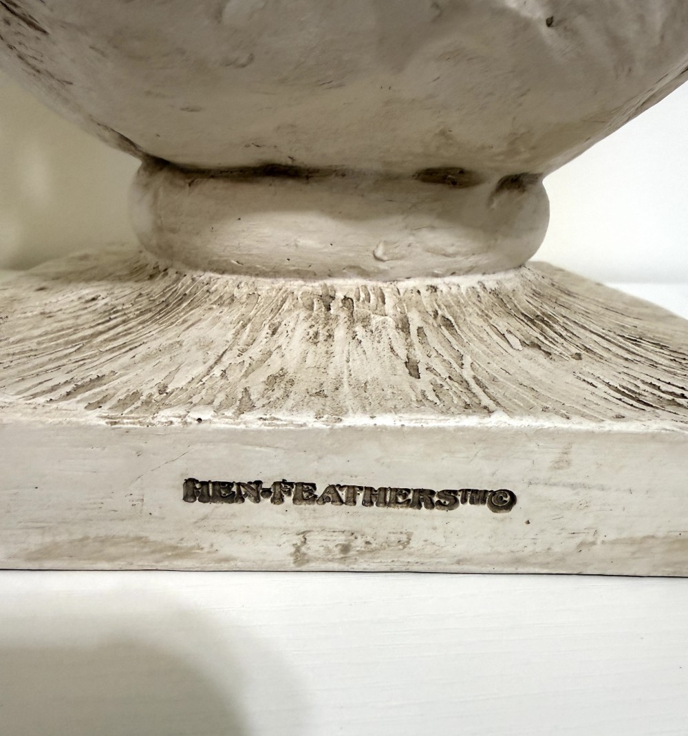Hen Feathers Rabbit Planter