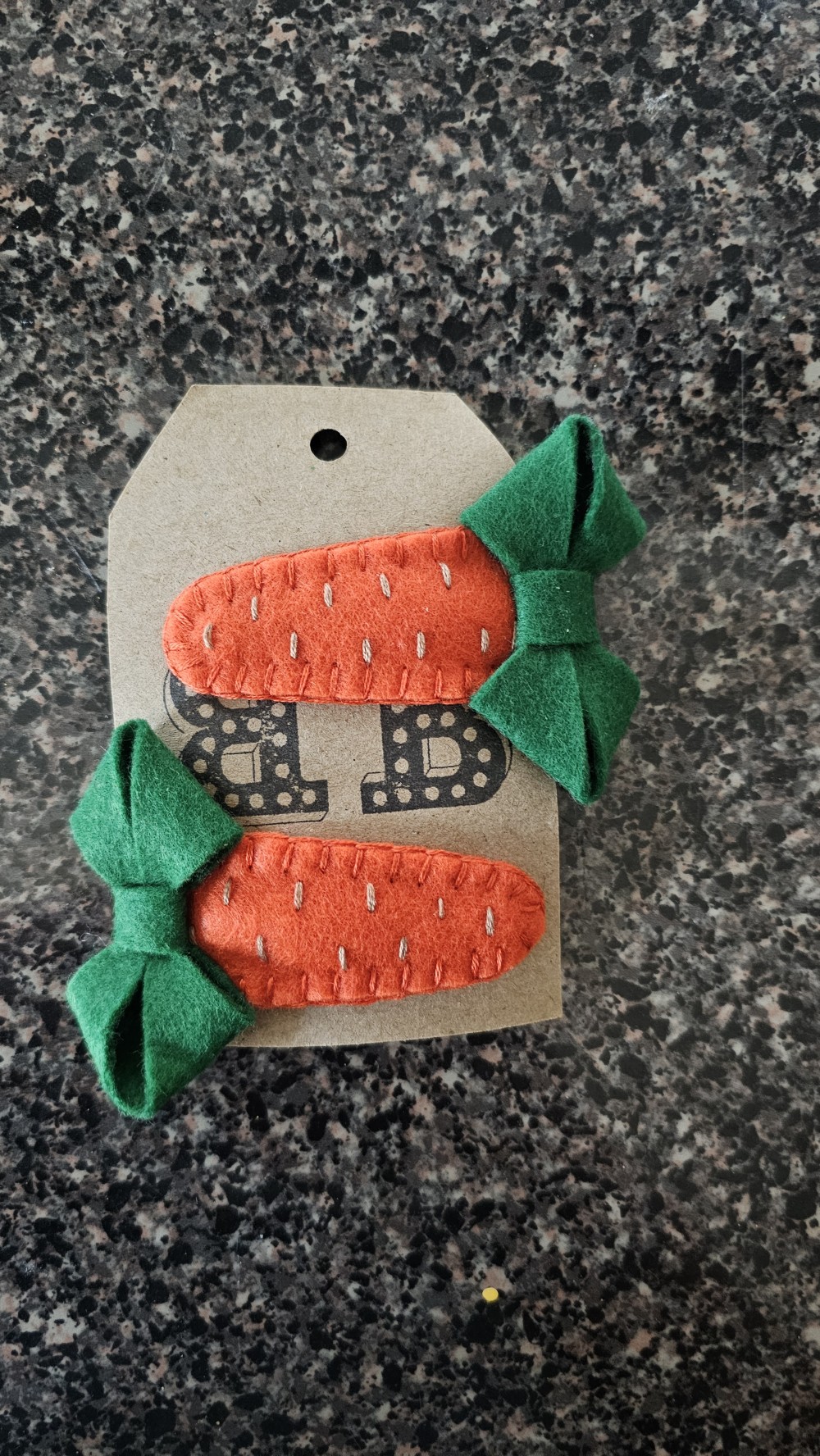 Carrot hair clips