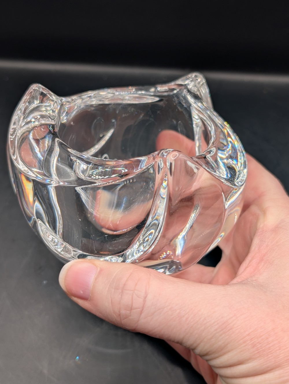 Italian crystal Gardenia by RCR votive