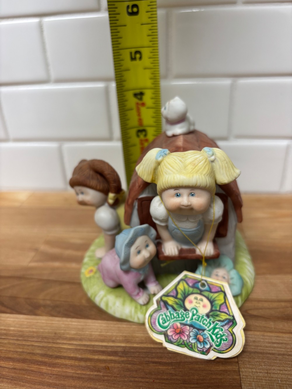 Cabbage Patch Kids 1984 Special Thoughts Porcelain Figurine Clubhouse Scene
