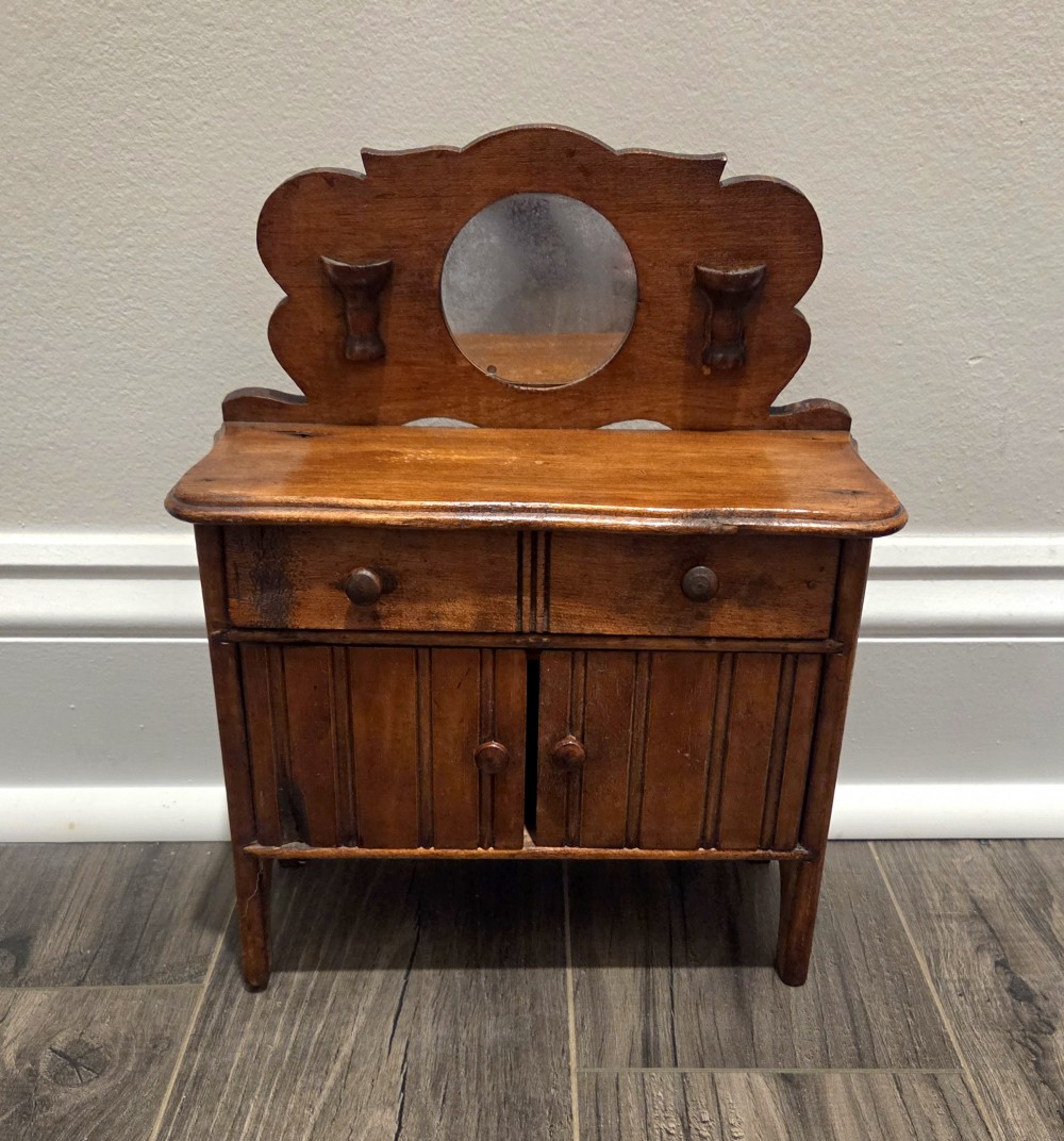 Antique Mini Folk Art Washstand