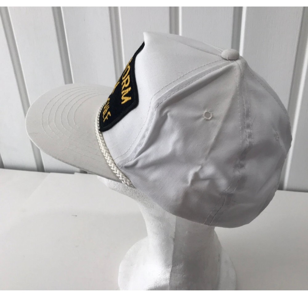 Hat Desert Storm Navy Persian Gulf Vintage Snapback Rope Cap Made in Korea