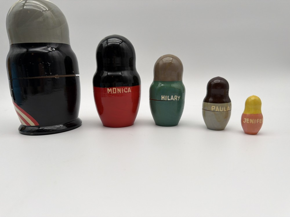 Bill Clinton Political Nesting Dolls