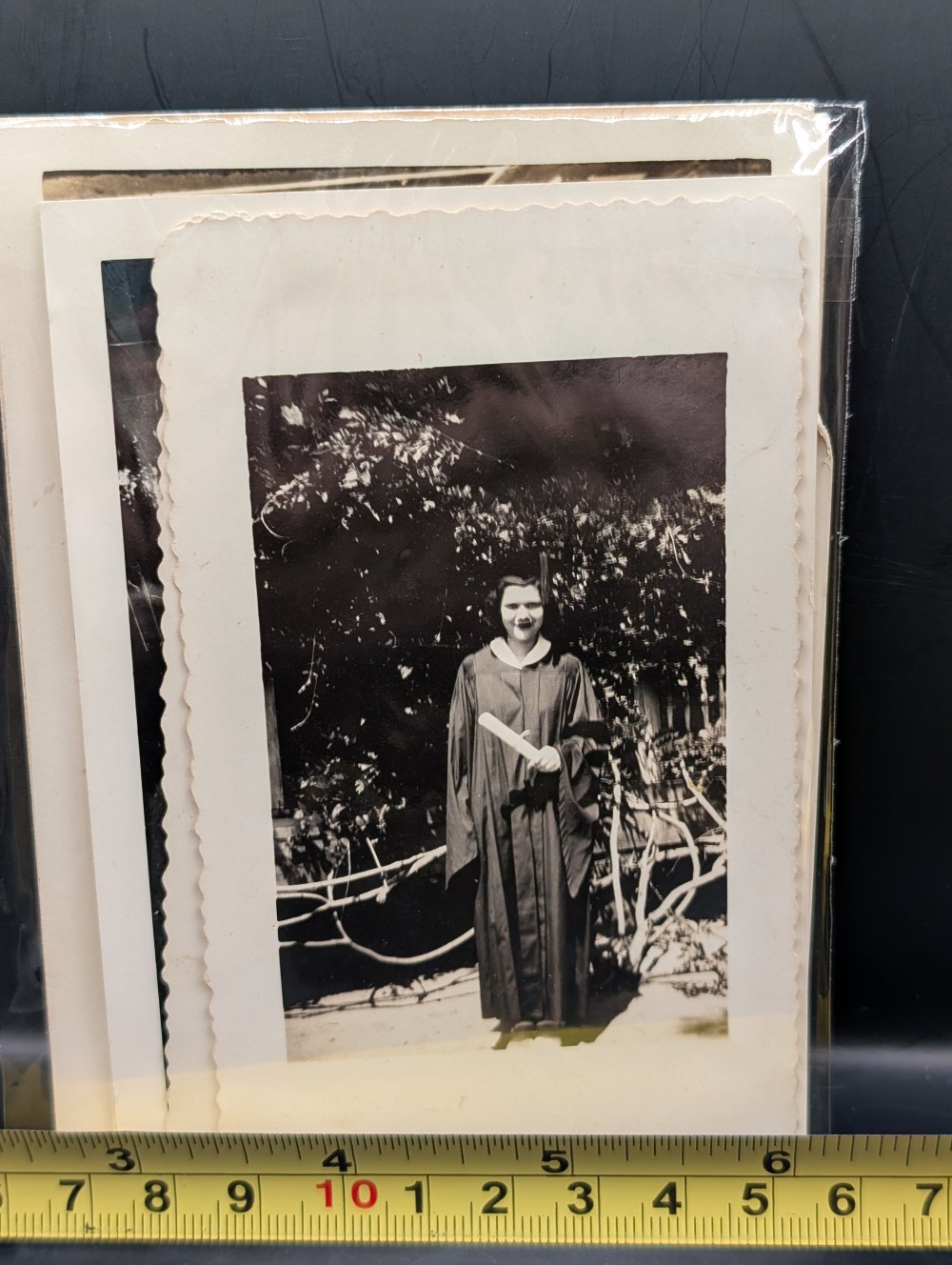 S/7 vtg photos b/w bridge, graduate