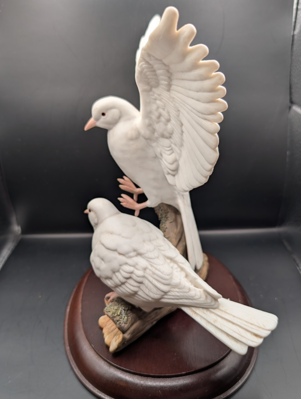 Homco porcelain dove couple figurine