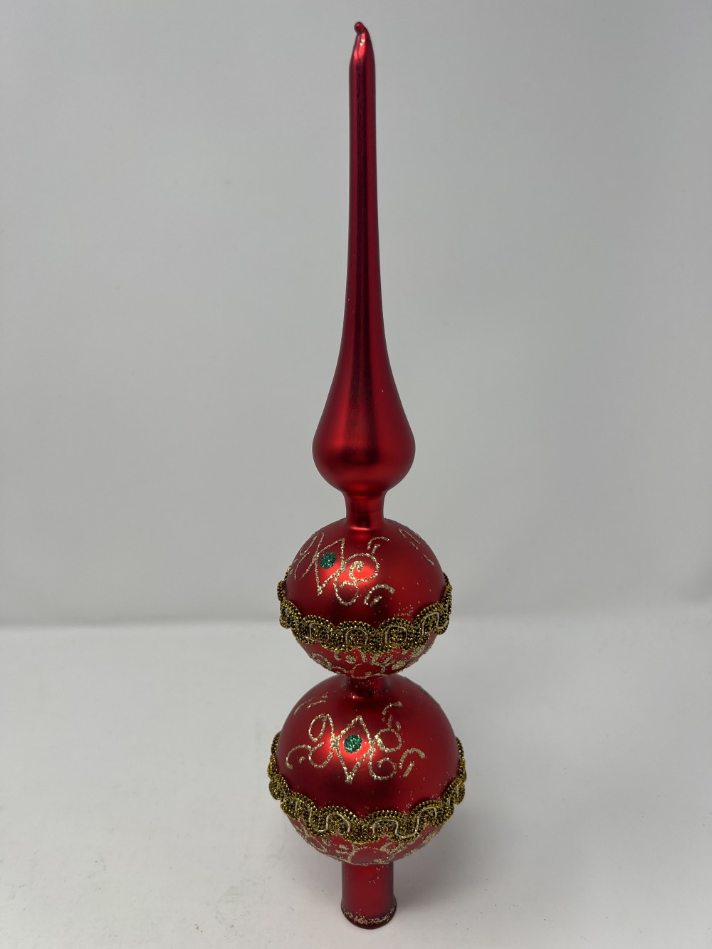 Kurt Adler Glass Tree Topper
