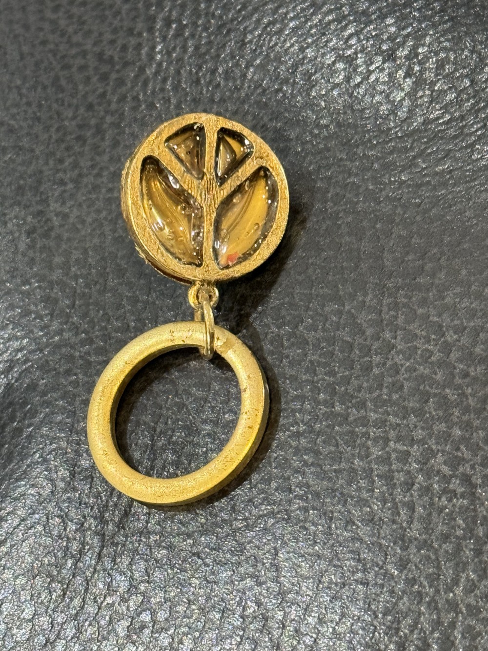 Eyeglass Holder Pin - Peace Sign