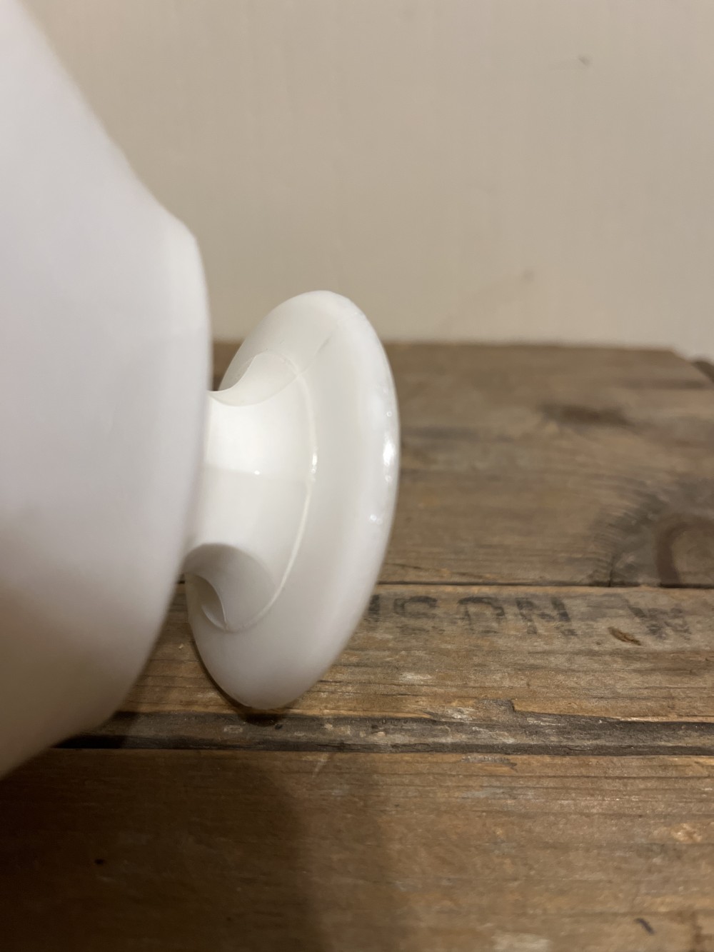 4 milk glass pedestal custard cups-As Is