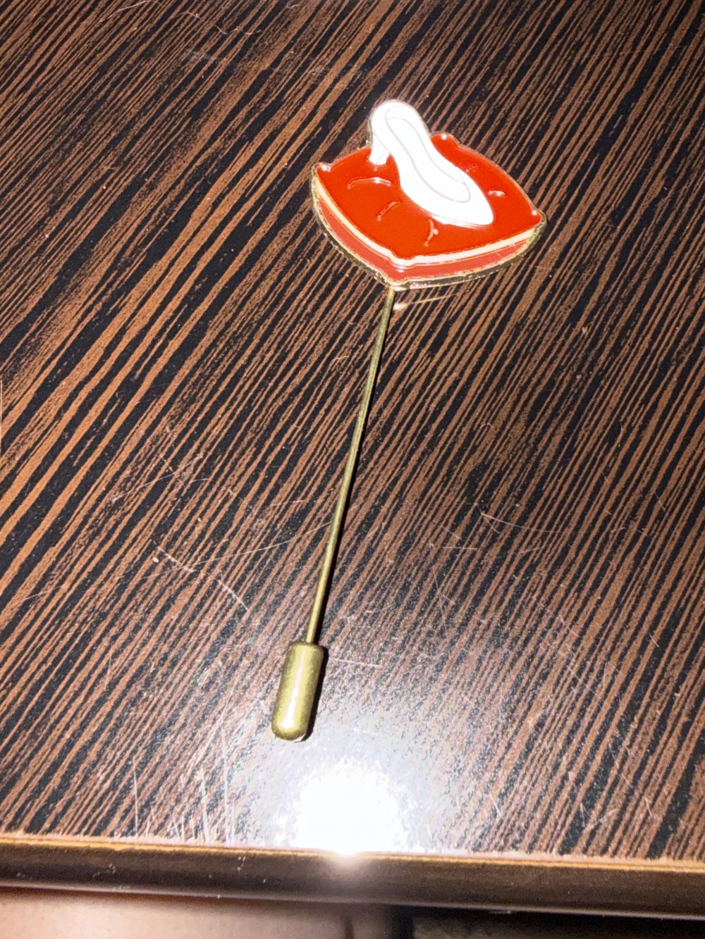Hat Pin / Scarf Pin - Shoe on Pillow, Slipper, Cinderella, Lapel Pin, Hat Pins
